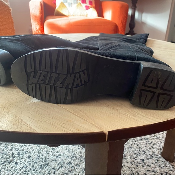 Stuart Weitzman thigh high HILO black suede boots, size 8.5 - Picture 9 of 12